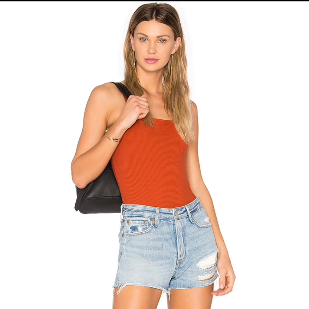 GRLFRND Distressed Cindy High-Rise Shorts  Size 30